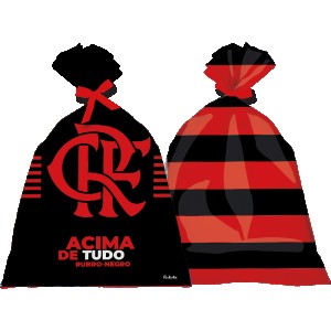 Sacola Plástica Flamengo Com 8 Unidades-110480-12352