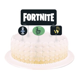 Topper Para Bolo Fortnite Com 4 Unidades-108675