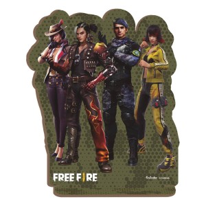 Personagem Mdf M Quarteto Free Fire Com 6 Unidades-109332