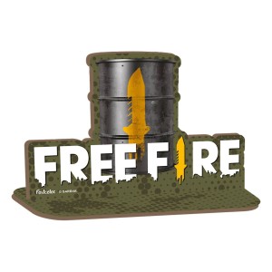 Personagem Mdf P Barril Free Fire Com 6 Unidades-109329