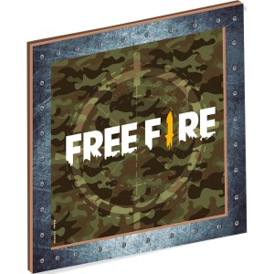 Quadro Decorativo Mdf Alvo Free Fire Com 1 Unidade