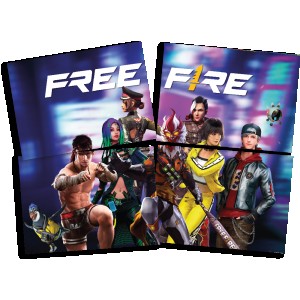 Painel 4 Lâminas Free Fire Gamer 5 Unidades-110987-80644