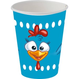 Copo Papel 200ml Galinha Pintadinha Com 8 Unidades