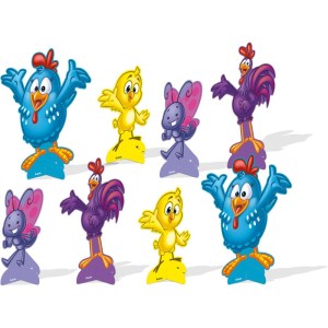 Decoração De Mesa Galinha Pintadinha Com 8 Unidades