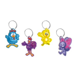 Chaveiro Mdf Galinha Pintadinha Com 4 Unidades-109759