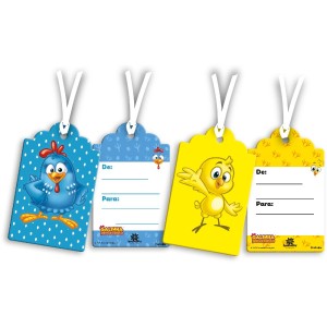 Tag Moldura Galinha Pintadinha 2018 12x08