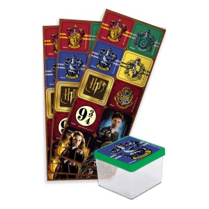 Adesivo Quadrado Harry Potter Com 30 Unidades-106885