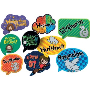 Kit Placas Harry Potter Kids Com 9 Unidades