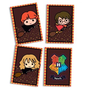 Quadros Decorativos Harry Potter Kids Com 4 Unidades