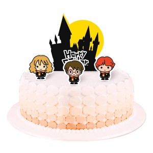 Topper Para Bolo Harry Potter Kids Com 4 Unidades-108318