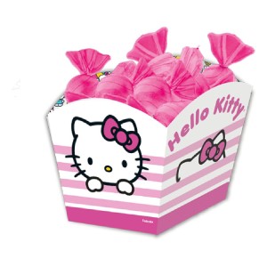 Cachepot Médio Hello Kitty Rosa Com 8 Unidades-111387