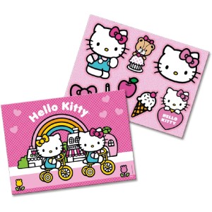 Kit Decorativo Hello Kitty Rosa Com 10 Unidades