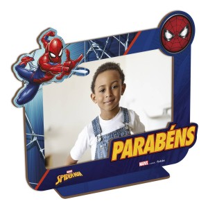 Porta Foto Mdf Homem Aranha 3 Unidades