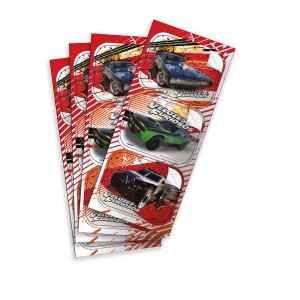 Adesivo Retangular Hot Wheels Com 12 Unidades-109089