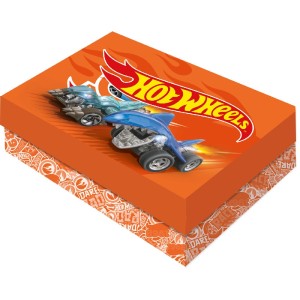 Caixa Presente Retangular M Hot Wheels 6 Unidades-111536-37770