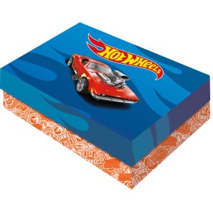 Caixa Presente Retangular P Hot Wheels 6 Unidades-111535-62368