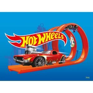 Painel Decorativo Em Tnt Hot Wheels 5 Unidades