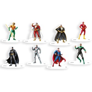 Decoração De Mesa Liga Da Justiça Com 8 Unidades