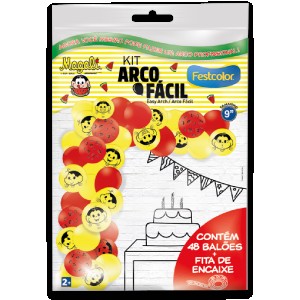 Kit Arco Fácil De Balões Magali Melancia 3 Unidades-111569-22055