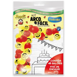 Kit Arco Fácil De Balões Magali Melancia 3 Unidades-111569-86197