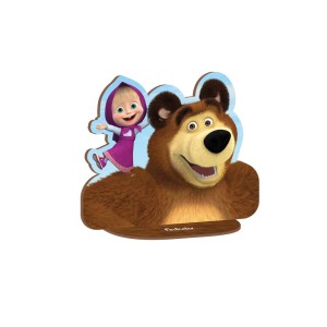 Personagem Mdf P Masha E O Urso 6 Unidades-109258-36560