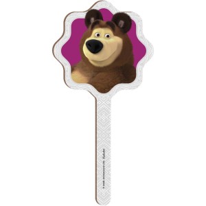 Pick Decorativo Mdf Urso Individual Com 6 Unidades