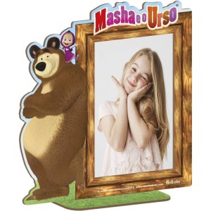 Porta Foto Mdf Masha E O Urso 3 Unidades-109262-85262