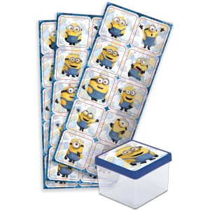 Adesivo Quadrado Minions 2 360 Unidades-110060-45839