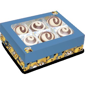 Caixa 6 Bombons Minions 2 Com 6 Unidades-111616-19156