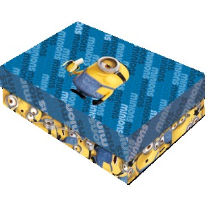 Caixa Presente Retangular P Minions 2 Com 6 Unidades-111618-18706