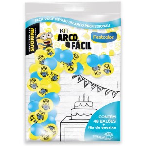 Kit Arco Fácil De Balões Minions 2 3 Unidades-111575-34565