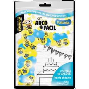 Kit Arco Fácil De Balões Minions 2 3 Unidades-111575-91131