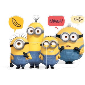 Painel Decorativo Minions 2 5 Unidades
