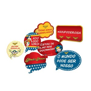 Kit Placas Mulher Maravilha Com 9 Unidades-104844