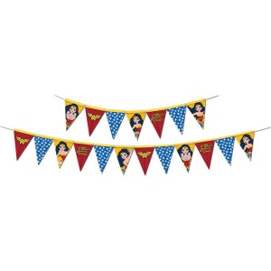 Faixa Decorativa Mulher Maravilha Kids 12 Unidades