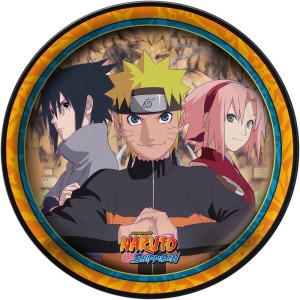 Prato Naruto Com 8 Unidades