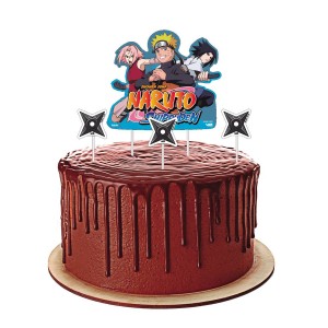 Topper Para Bolo Naruto Com 4 Unidades-106456