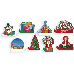 Decoração De Mesa Natal Com 8 Unidades