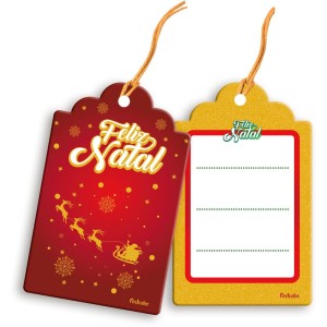Tag Classica Natal Com 8 Unidades