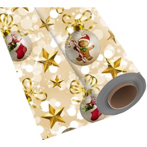 Tnt Estampado Natal Gold Com 1 Unidade