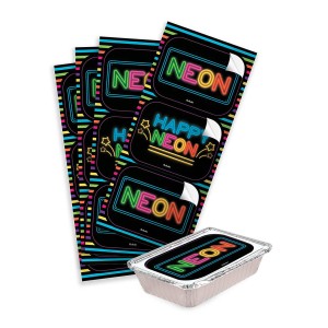 Adesivo Retangular Neon Com 12 Unidades-106978