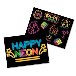 Kit Decorativo Neon Com 10 Unidades