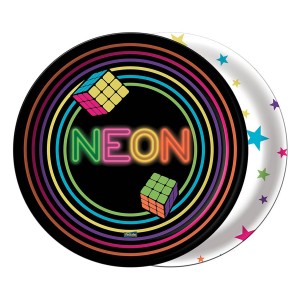 Prato Neon Com 8 Unidades-106998