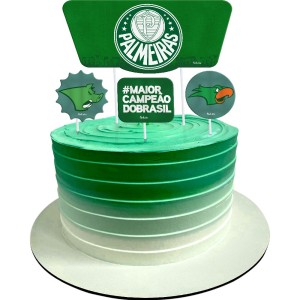 Topper Para Bolo Palmeiras Com 4 Unidades