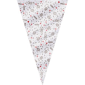 Cone Festa 18x30cm Pascoa Flork Com 50 Unidades