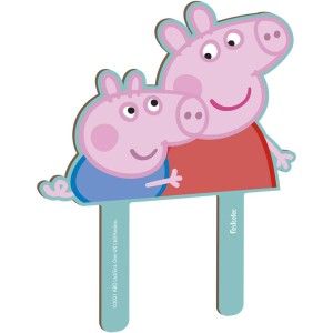 Topo Para Bolo Mdf Peppa Pig 6 Unidades-109283-53871