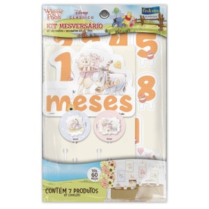 Kit Mesversário Pooh Baby Com 1 Unidade