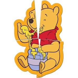 Painel Decorativo Pooh E Sua Turma 5 Unidades