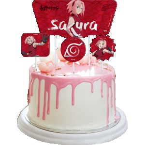 Topper Para Bolo Sakura Com 4 Unidades-109723-81334