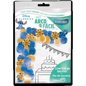 Kit Arco Fácil De Balões Stitch 3 Unidades-111571-76289